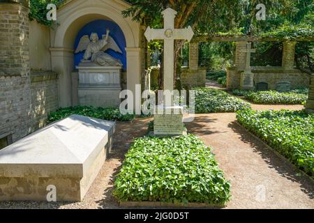 Grab Peter Joseph Lenné, Sello-Friedhof, Grabsteine, Bornstedter Friedhof, Ribbeckstraße, Potsdam, Brandenburg, Deutschland Stockfoto