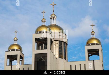 Kiew, Ukraine 24. Oktober 2020: Patriarchalische Kathedrale der Auferstehung Christi UGK Stockfoto