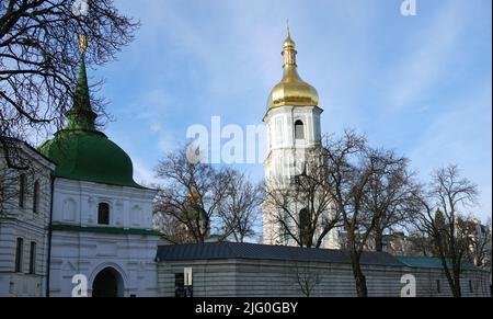 Kiew, Ukraine 22. November 2019: Sofievskaya Lavra - der wichtigste orthodoxe Ort in Kiewer Rus Stockfoto