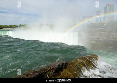 rainbow, Niagara Falls, les chutes du Niagara, Kanada, USA, Ontario provance, Bundesstaat New York, Nordamerika, Niagara-vízesés Stockfoto