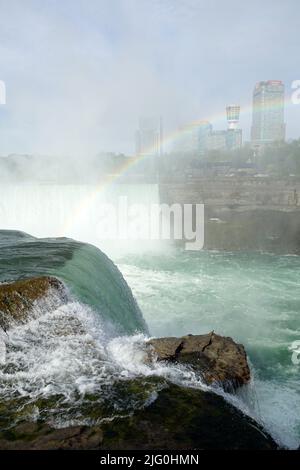 rainbow, Niagara Falls, les chutes du Niagara, Kanada, USA, Ontario provance, Bundesstaat New York, Nordamerika, Niagara-vízesés Stockfoto