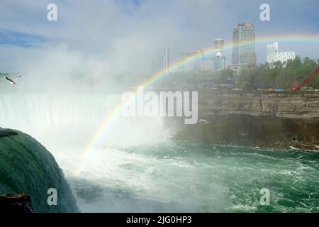 rainbow, Niagara Falls, les chutes du Niagara, Kanada, USA, Ontario provance, Bundesstaat New York, Nordamerika, Niagara-vízesés Stockfoto