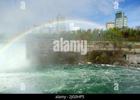 rainbow, Niagara Falls, les chutes du Niagara, Kanada, USA, Ontario provance, Bundesstaat New York, Nordamerika, Niagara-vízesés Stockfoto