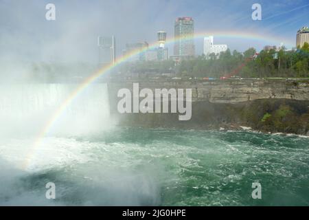 rainbow, Niagara Falls, les chutes du Niagara, Kanada, USA, Ontario provance, Bundesstaat New York, Nordamerika, Niagara-vízesés Stockfoto