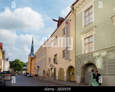 Tallinn, Estland. Juli 2022. Außenansicht des Estnischen Gesundheitsmuseums in der Altstadt Stockfoto