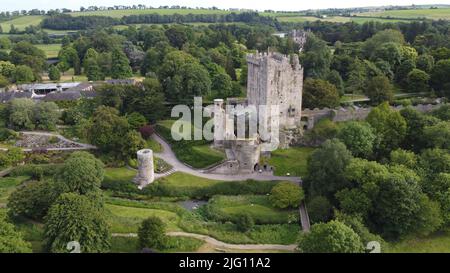 Blarney Castle Ireland Drohnen-Luftaufnahmen Stockfoto