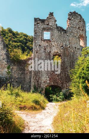 Ruinen der alten Altstadt in Samobor, Kroatien Stockfoto