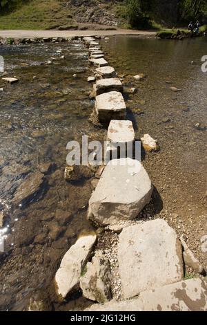 Dovedale Peak District Staffordshire und Derbyshire, England Stockfoto