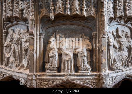 All Saints Church, Laxfield, Suffolk, England, Großbritannien Stockfoto