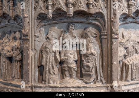 All Saints Church, Laxfield, Suffolk, England, Großbritannien Stockfoto