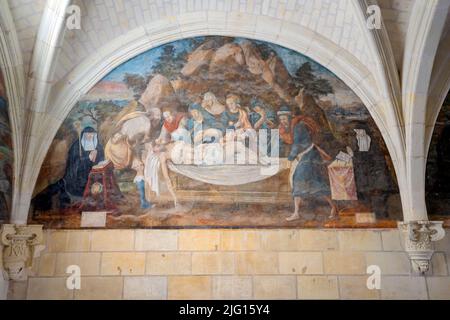 Die königliche Abtei unserer Lieben Frau von Fontevraud oder Fontevrault (auf Französisch: abbaye de Fontevraud) war ein Kloster im Dorf Fontevraud-l'Abbaye, in der Nähe Stockfoto