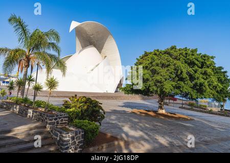 Santa Cruz, Teneriffa, Spanien, 18. Juni 2022. Auditorium der Stadt Santa Cruz auf Teneriffa, Kanarische Inseln. Stockfoto