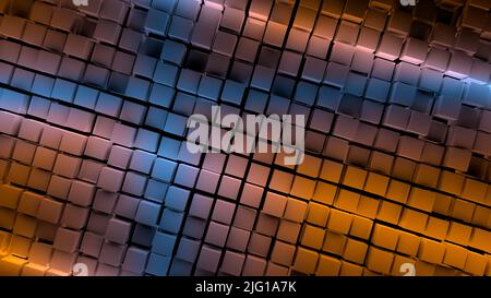 3D Rendering - Abstract farbigen Würfel Hintergrund Stockfoto