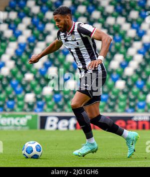 Linfield vs St Mirren, Samstag, 2.. Juli 2022, Windsor Park, Belfast Stockfoto