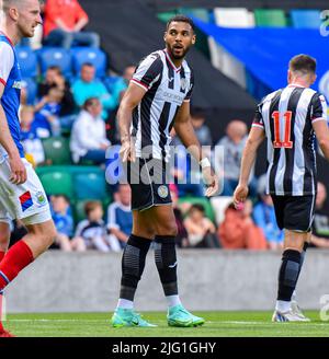 Linfield vs St Mirren, Samstag, 2.. Juli 2022, Windsor Park, Belfast Stockfoto