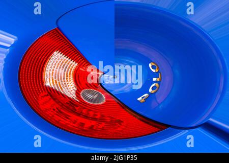 Digital Art Polo Twist Stockfoto