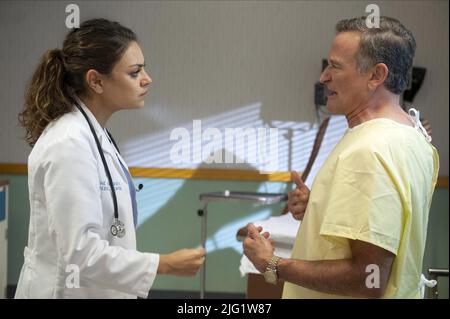 MILA KUNIS, Robin Williams, der ANGRIEST MANN IN Brooklyn, 2014 Stockfoto