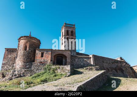 Die maurische Moschee in Almonaster la Real, Huelva, Spanien Stockfoto