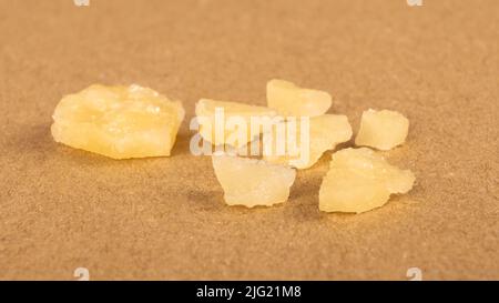 Cannabiswachs, Marihuanaextrakt aus Trichomknospen. Stockfoto