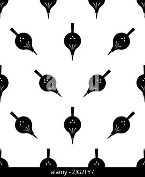 Faltenbalg Symbol Nahtloses Muster, Luftstrahlgeräte Vektor-Kunst Illustration Stock Vektor
