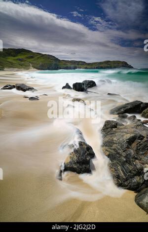 Dalmore Beach, Isle of Lewis, Äußere Hebriden, Schottland. Stockfoto