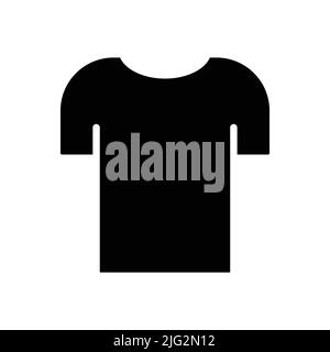 Trikot-Symbol. Geeignet für Kleidung Symbol. Durchgehende Symbolform, Glyphe. Einfaches Design bearbeitbar Stock Vektor