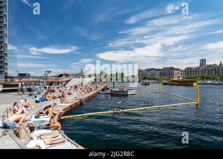 Kalvebod Welle in Kopenhagen Stockfoto