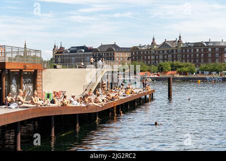 Kalvebod Welle in Kopenhagen Stockfoto