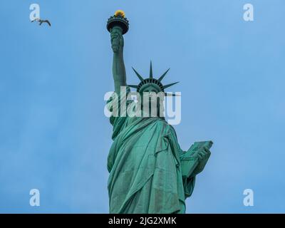 Bild der Freiheitsstatue in New York City. Stockfoto