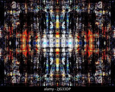 Sie können Muster und Schönheit fast überall sehen, wenn Ihr Gehirn einstimmt... wie diese abstrakte Komposition, die von einer Scheunenmauer auf dem Bauernhof in langer Zeit geschaffen wurde Stockfoto