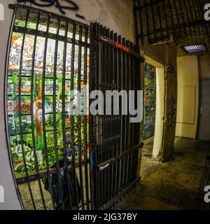 La Croix-Rousse, eine Ballade auf dem Fußweg der Flora Triistan, Lyon, Frankreich Stockfoto