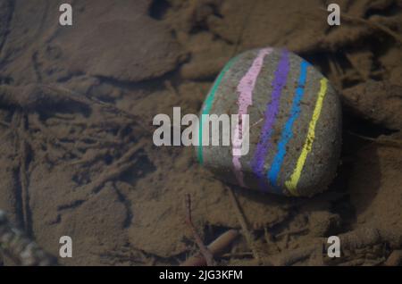 Lebenslinien. Das Leben ist bunt. Stockfoto