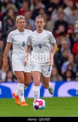 Keira Walsh (England Women) während des UEFA Women s Euro England 2022-Spiels zwischen England 1-0 Österreich im Old Trafford Stadium am 6. Juli 2022 in Manchester, England. Quelle: Maurizio Borsari/AFLO/Alamy Live News Stockfoto