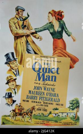 JOHN WAYNE MAUREEN O'HARA BARRY FITZGERALD VICTOR McLaglen und WARD BOND in THE QUIET MAN 1952 Regisseur JOHN FORD Story Maurice Walsh Drehbuch Frank S. Nugent music Victor Young Producers Merian C. Cooper and John Ford Argosy Pictures / Republic Picturs Stockfoto