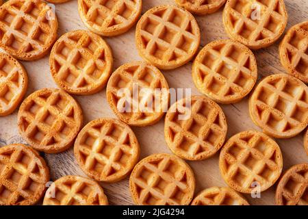 Waffeln Hintergrund Zelle Textur closeup Stockfoto