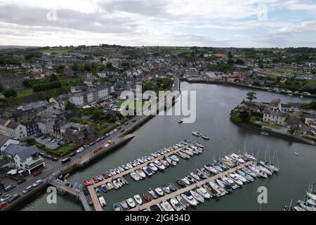 Kinsale Stadt Grafschaft Cork Irland Drohne Luftaufnahme Stockfoto