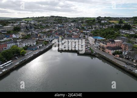 Kinsale Stadt Grafschaft Cork Irland Drohne Luftaufnahme Stockfoto