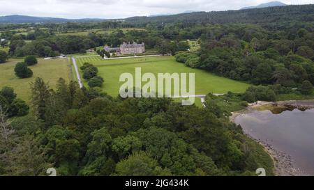 Muckross House and Gardens Ring of Kerry Ireland Drone Luftaufnahme Stockfoto