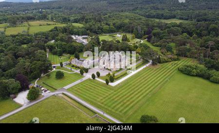 Muckross House and Gardens Ring of Kerry Ireland Drone Luftaufnahme Stockfoto