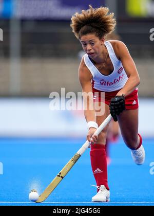 AMSTELVEEN, NIEDERLANDE - 7. JULI: Darcy Bourne von England während des FIH Hockey Women's World Cup 2022 Matches zwischen England und China im Wagener Hockey Stadium am 7. Juli 2022 in Amstelveen, Niederlande (Foto von Jeroen Meuwsen/Orange Picics) Credit: Orange Pics BV/Alamy Live News Stockfoto