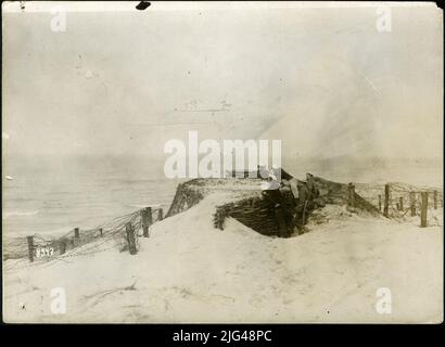 Der gescheiterte Handstreich der Engländer gegen Zeebrügge. Auf der Suche nach den Engländern. (195) Stockfoto