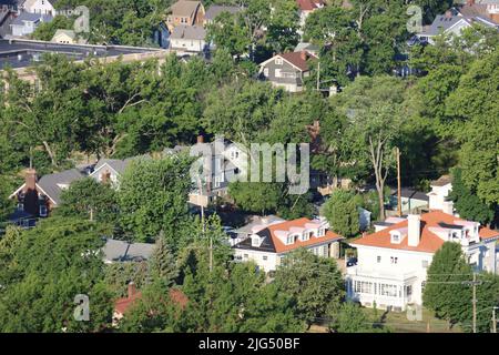 Luftaufnahme von Lakewood Ohio Stockfoto