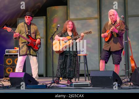 Konzert, The Ecclestons, Butchart Gardens, Brentwood Bay, Greater Victoria, British Columbia, Kanada Stockfoto