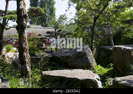 Japanischer Garten in Nantes, Frankreich Stockfoto