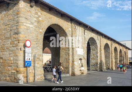 17.. Jahrhundert Taverna Koper (Salzlager des hl. Markus), Pristaniska ulica, Koper, Slowenisches Istrien, Slowenien Stockfoto