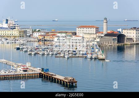 Lega Navale Italyana (Yacht Club), Hafen Triest, Triest, Region Friaul Julisch Venetien, Italien Stockfoto