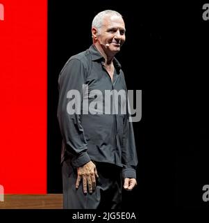 Vercelli, Italien. 7.. Juli 2022. Die Live-Show 'La favola Mia' des italienischen Schauspielers Giorgio Panariello. Quelle: Giorgio Morera/Alamy Live News Stockfoto