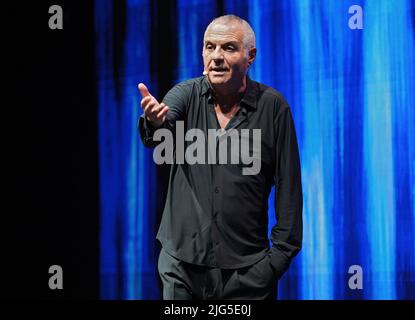 Vercelli, Italien. 7.. Juli 2022. Die Live-Show 'La favola Mia' des italienischen Schauspielers Giorgio Panariello. Quelle: Giorgio Morera/Alamy Live News Stockfoto