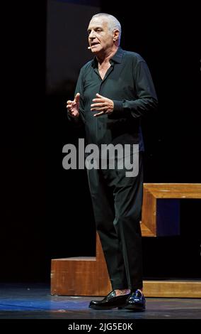 Vercelli, Italien. 7.. Juli 2022. Die Live-Show 'La favola Mia' des italienischen Schauspielers Giorgio Panariello. Quelle: Giorgio Morera/Alamy Live News Stockfoto