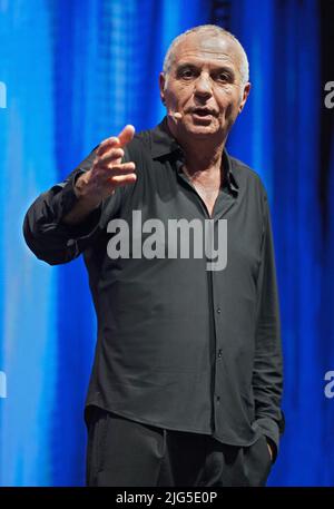 Vercelli, Italien. 7.. Juli 2022. Die Live-Show 'La favola Mia' des italienischen Schauspielers Giorgio Panariello. Quelle: Giorgio Morera/Alamy Live News Stockfoto